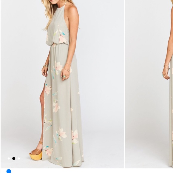 Lily showers heather halter dress - Picture 2 of 3